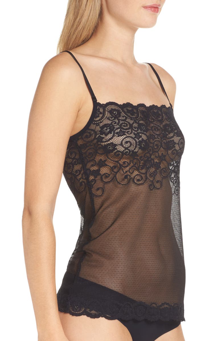 Commando Tulip Lace & Mesh Camisole, Alternate, color, 