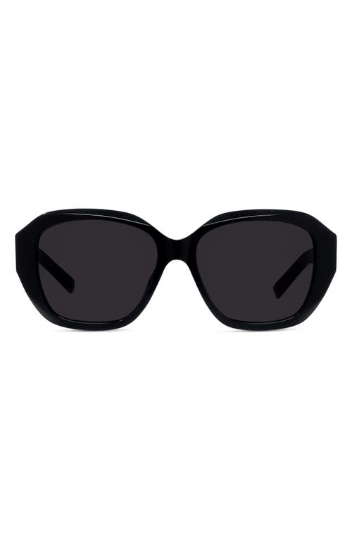 Givenchy Gv Day 55mm Round Sunglasses In Black