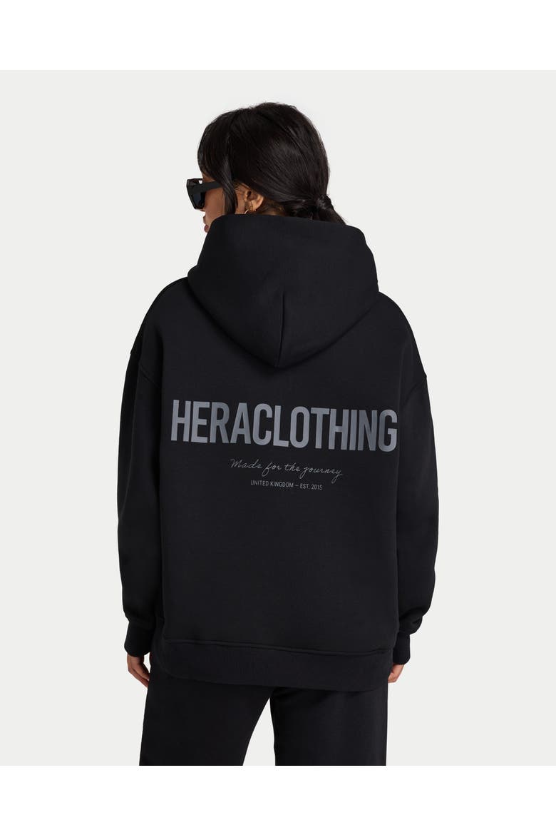 Club '15 Oversized Fit Hoodie, Alternate, color, Black