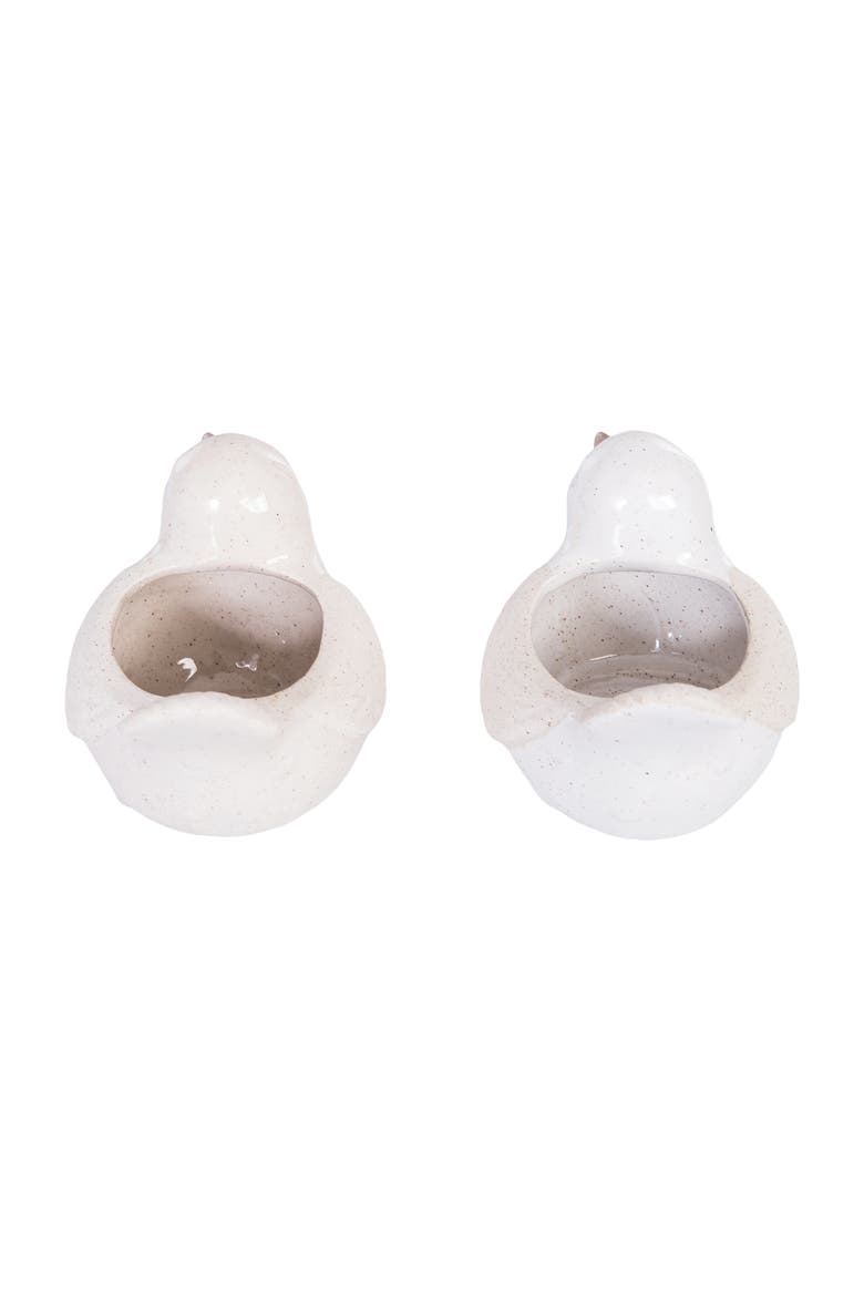 Natural Bird Decorative Novelty Shaped Assortment of 2 Containers A/2, Alternate, color, Beige