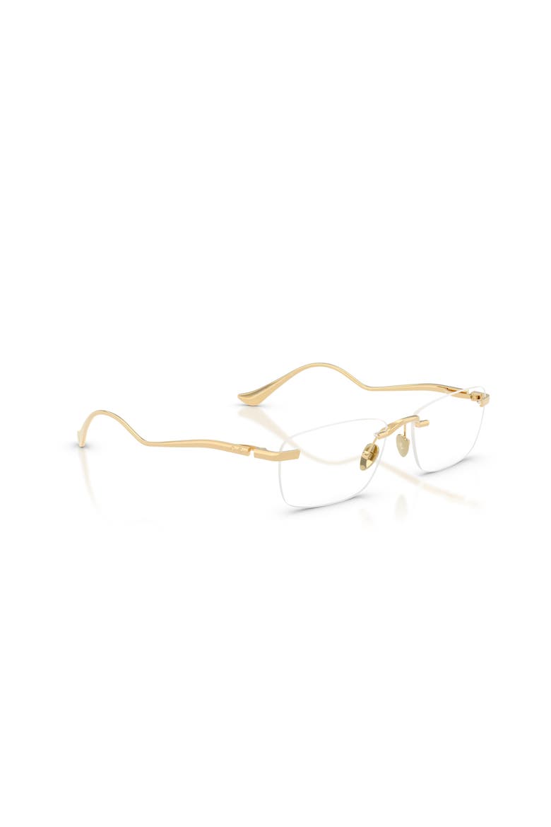 54mm Rectangle optical glasses, Alternate, color, Gold