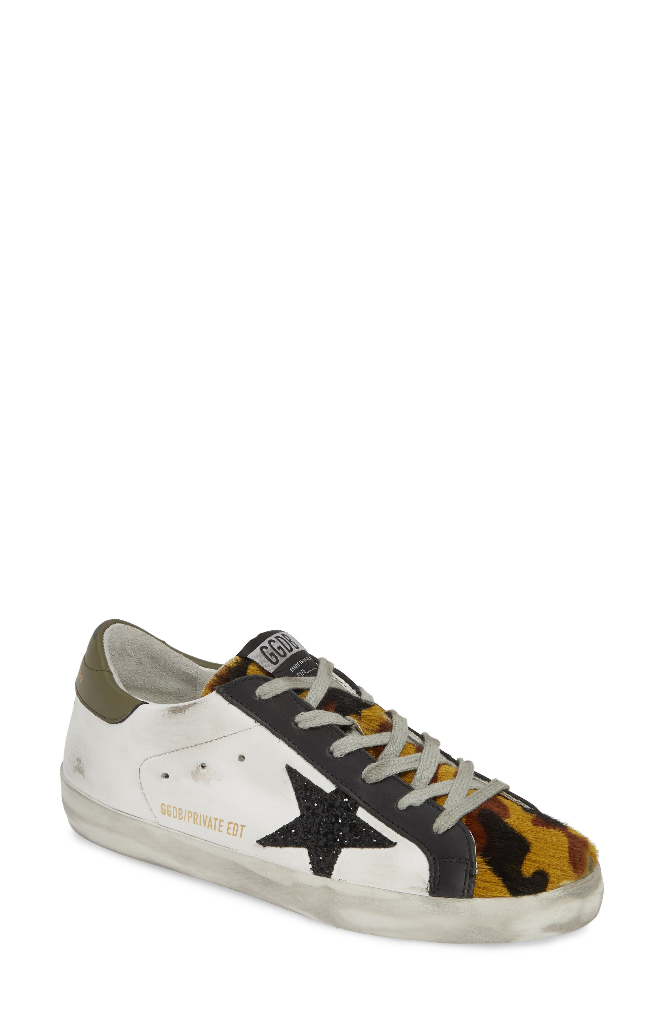 Golden Goose Superstar Genuine Calf Hair Sneaker, Main, color, 
