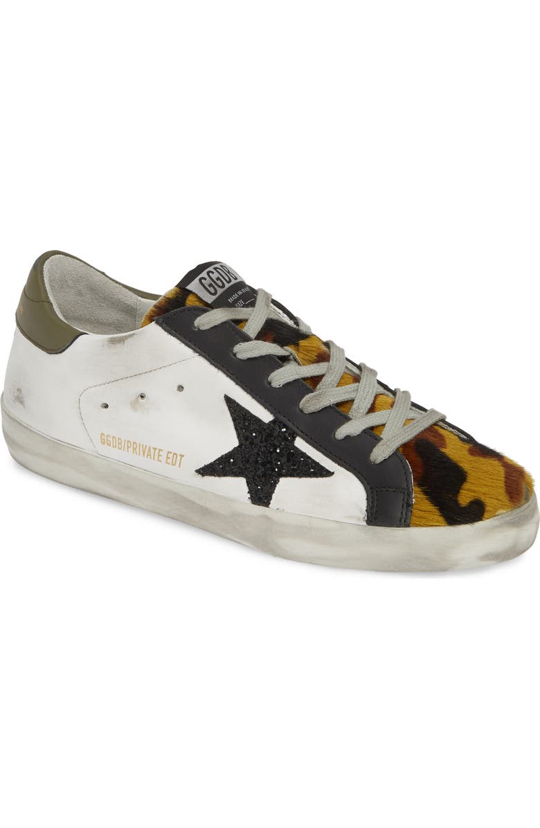 Golden Goose Superstar Genuine Calf Hair Sneaker, Main, color,
