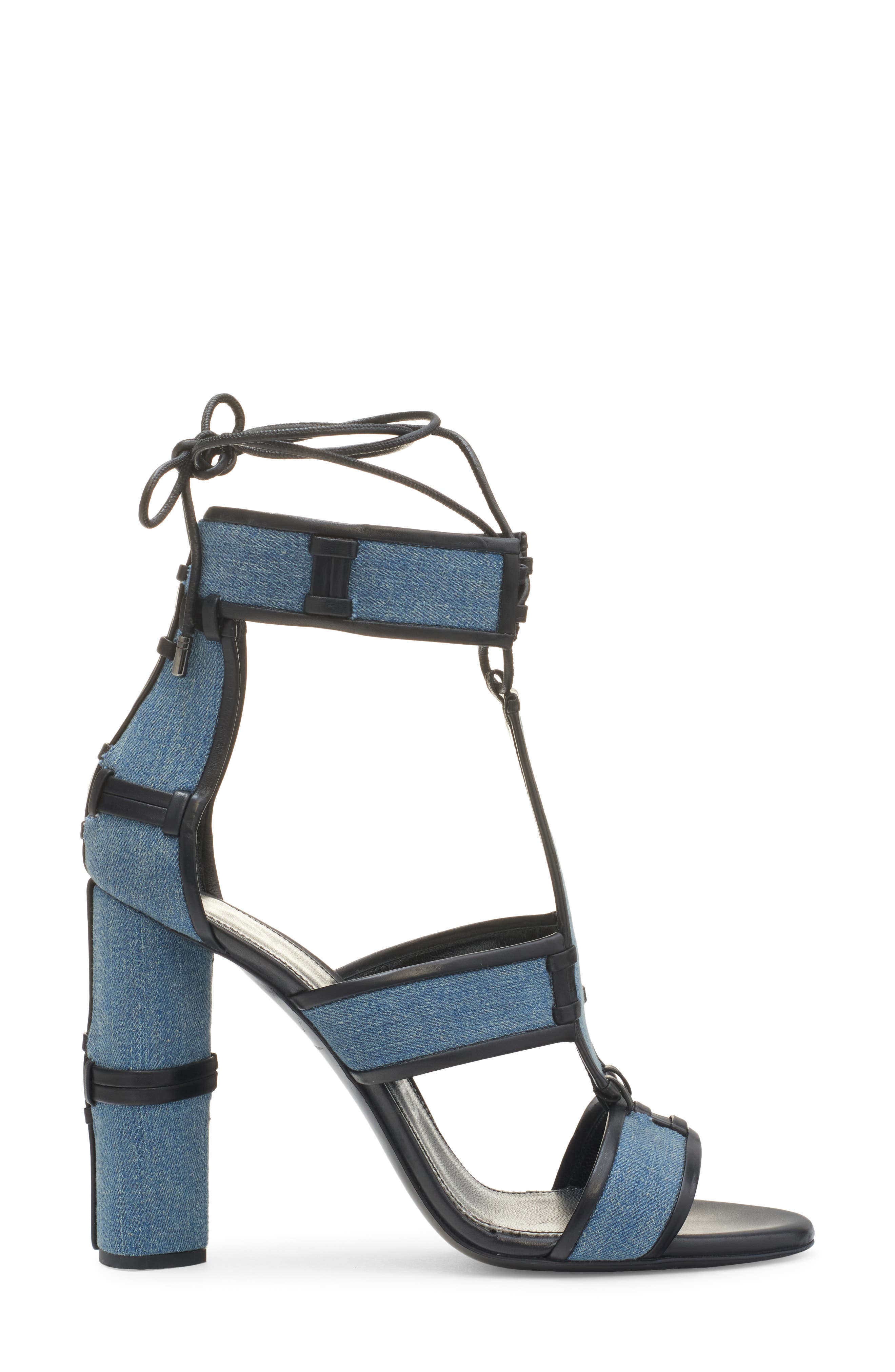 TOM FORD Patchwork T-Strap Sandal, Alternate, color, 