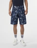 PHILIPP PLEIN Denim Shorts Jacquard Monogram Men