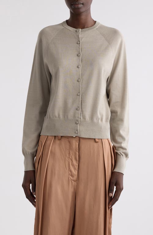 Shop Dries Van Noten Tobine Cotton Cardigan In Light Grey