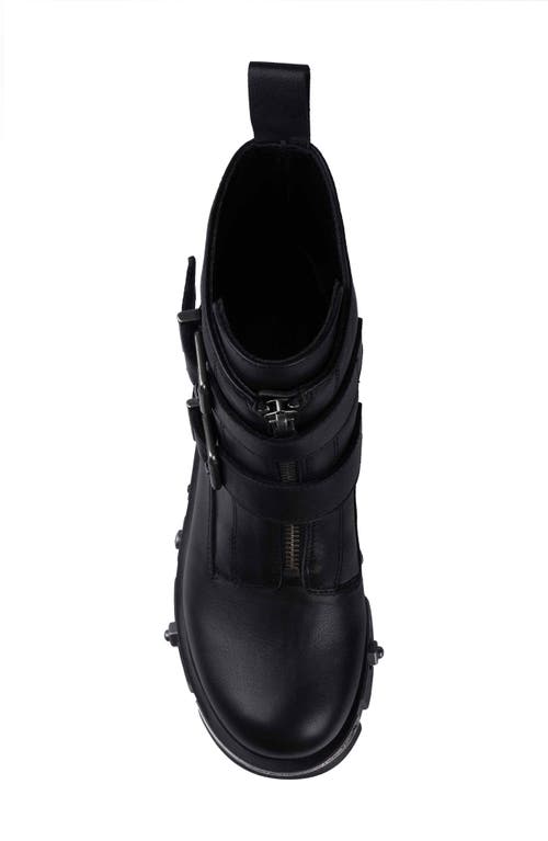Zigi Lug Sole Bootie In Black Leather