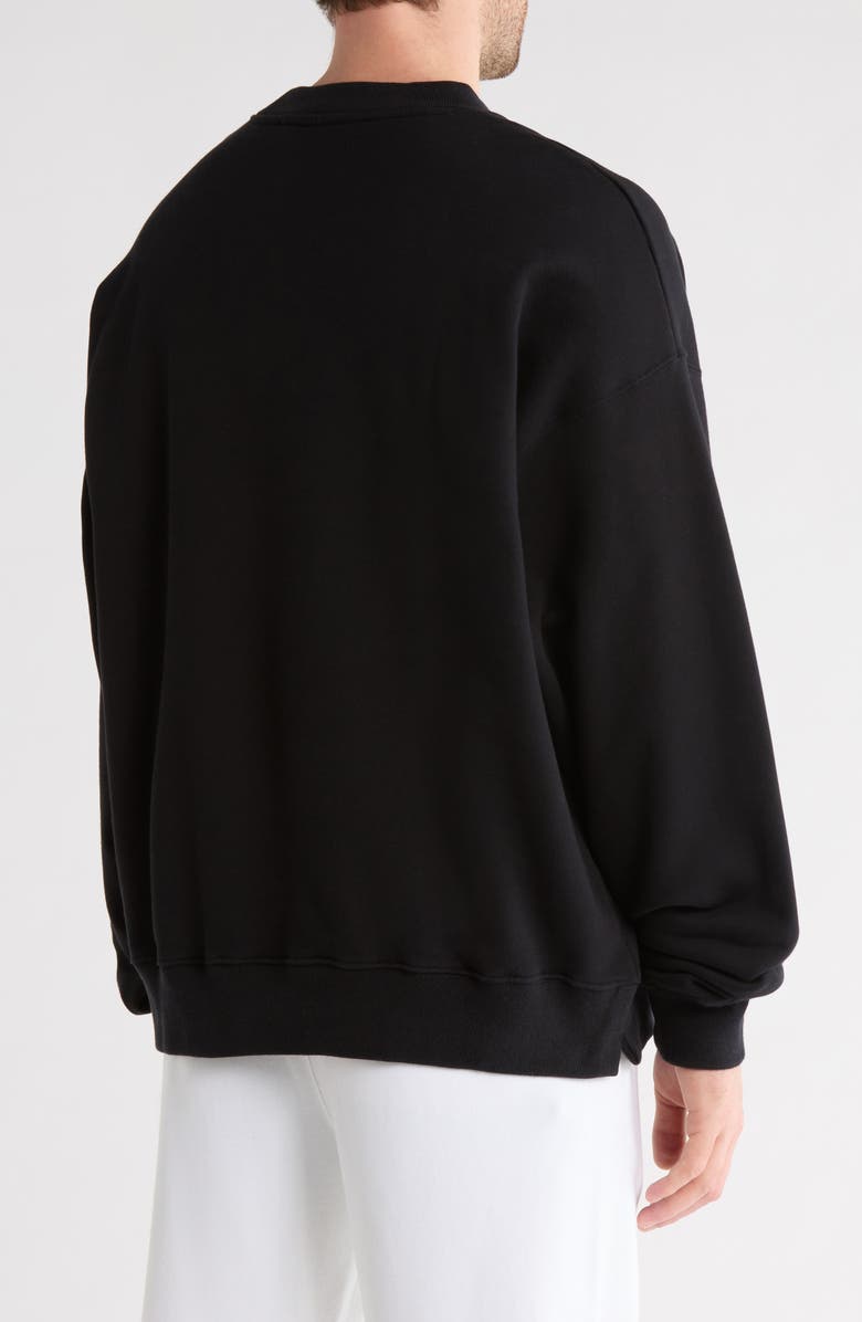 Off-White Big Logo Skate Cotton Crewneck Sweatshirt, Alternate, color, 