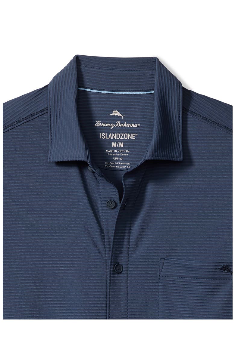 Costa Wave Short Sleeve Button-Up Shirt, Alternate, color, CARBON NAVY