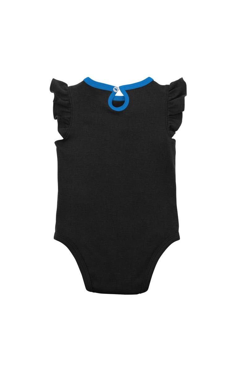 Outerstuff Girls Newborn & Infant Black/Heather Gray Miami Marlins Little Fan Two-Pack Bodysuit Set, Alternate, color, Black