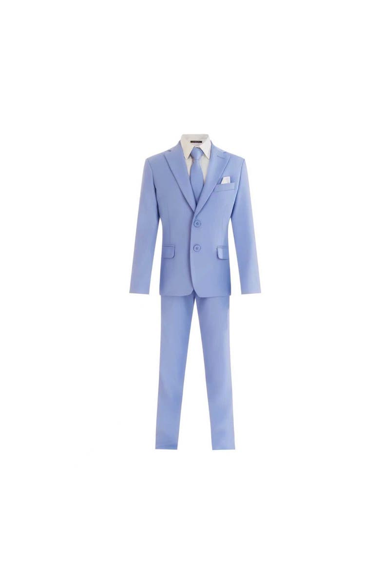 MOUSTACHE Four-Piece Tailored Suit Set, Alternate, color, Light Blue