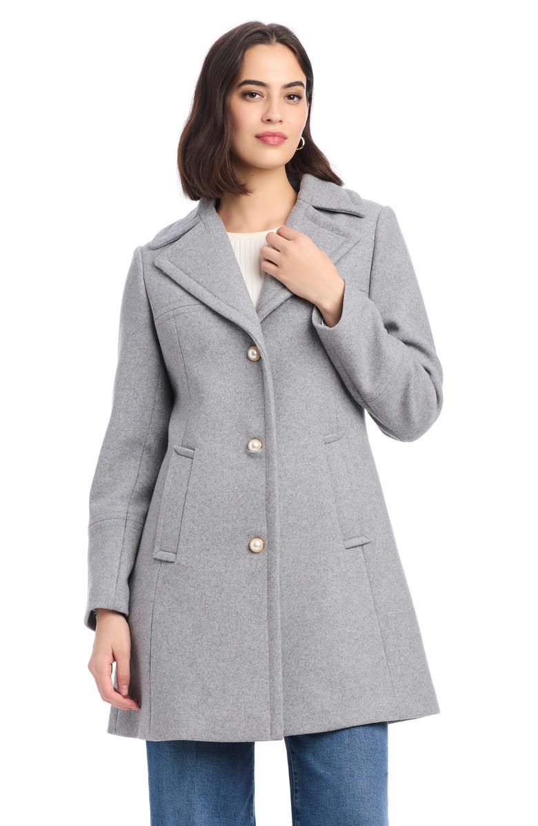 Kate Spade New York single breasted wool blend coat | Nordstromrack