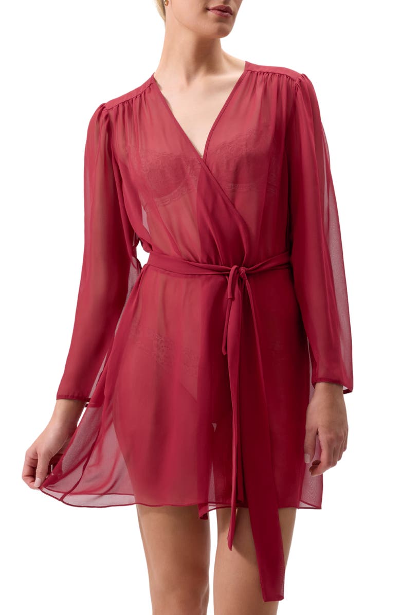 Rya Collection Lovely Sheer Chiffon Wrap, Main, color, Holly