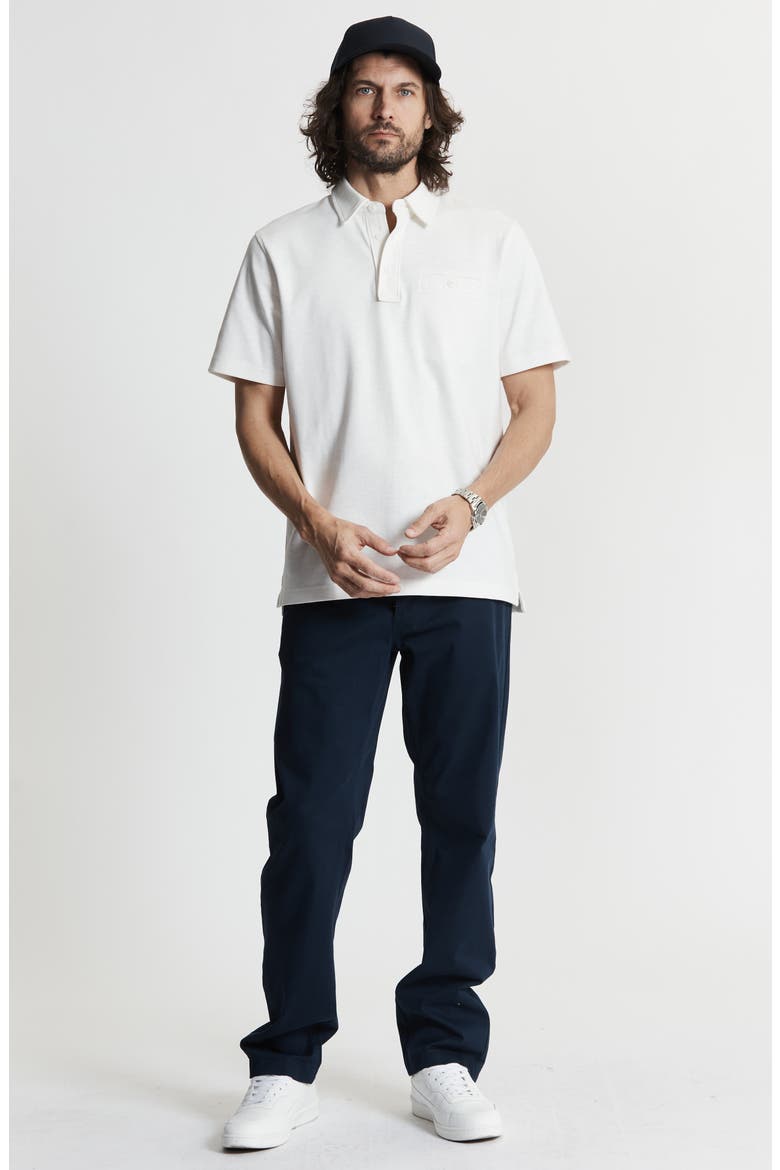 Reverse Slub Polo, Alternate, color, WHITE