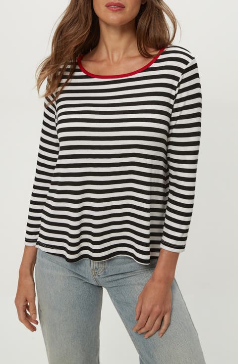 Amelee Ringer Boatneck Top