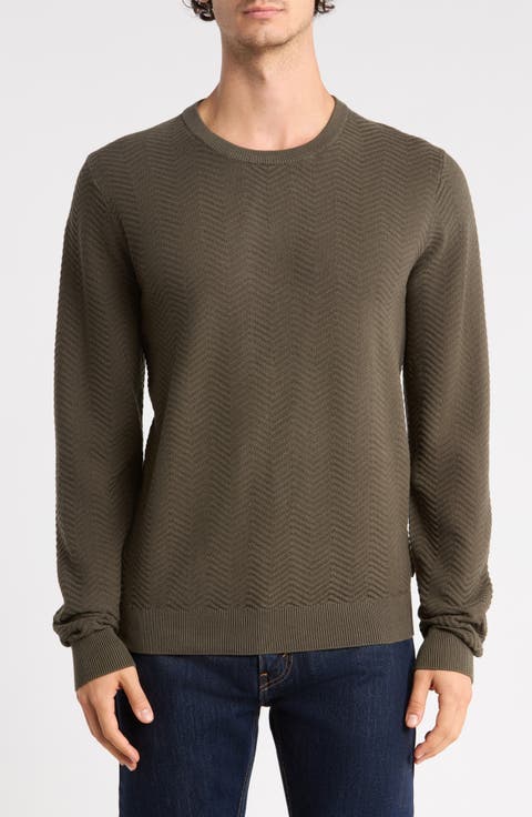 Herringbone Crewneck Sweater