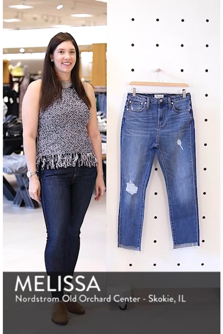 The High Waist Step Hem Slim Boy Jeans video