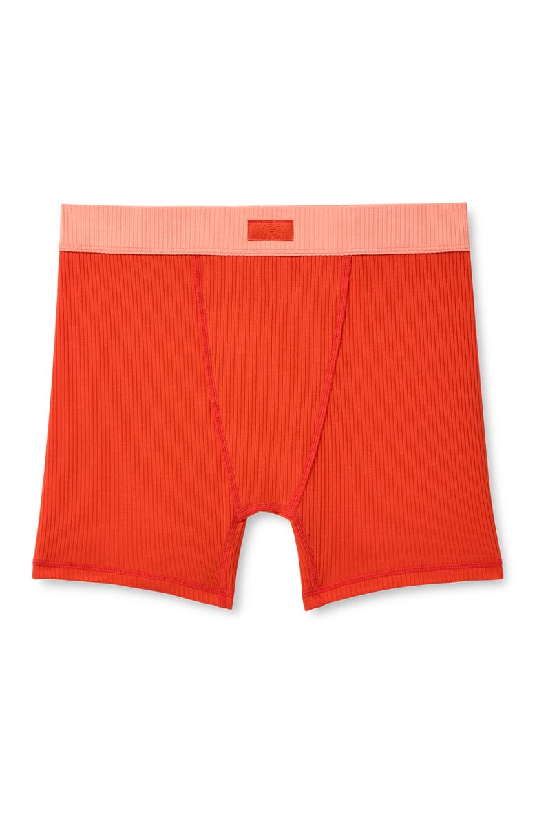 UGG<sup>®</sup> Alexiah Rib Lounge Boy Shorts, Alternate, color, Lobster/ Petal