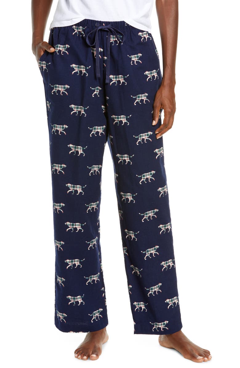L.L.Bean Beans Flannel Pajama Pants, Main, color, 