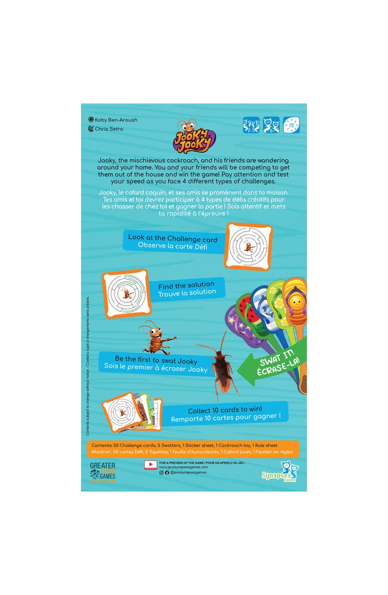 Greater Than Games Jooky Jooky Rid Your Home Of Cockroaches, Alternate, color, Multicolored