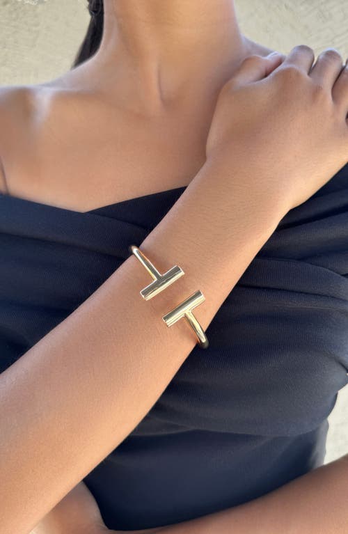 Adornia Bar Cuff Bracelet In Gold