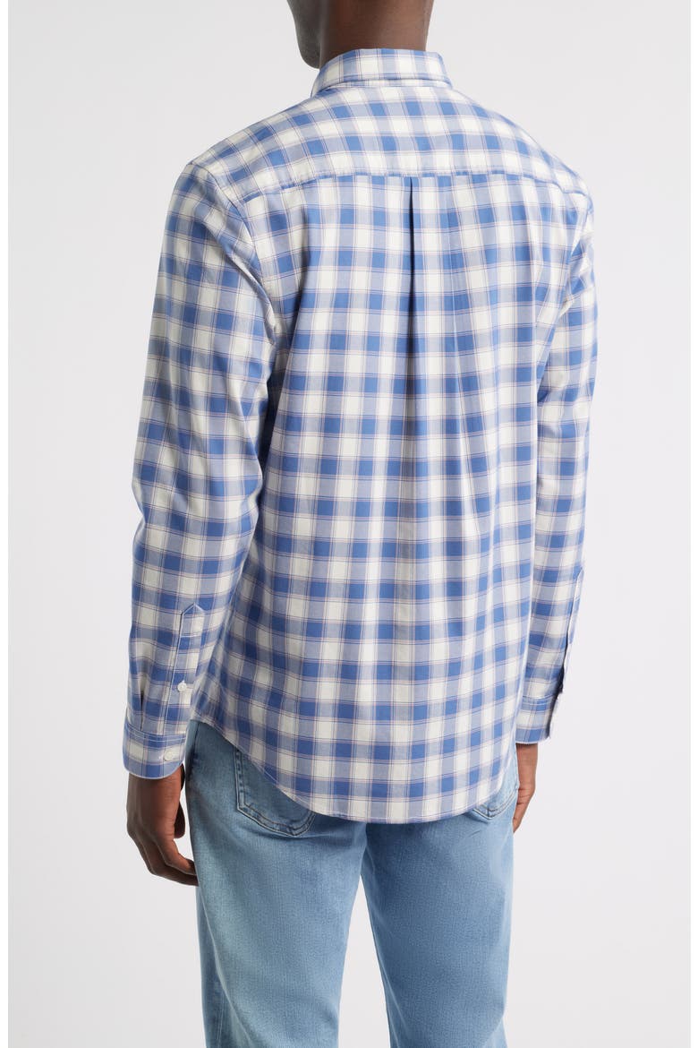 Alex Check Button-Down Shirt, Alternate, color, BLUE ALEX PLAID