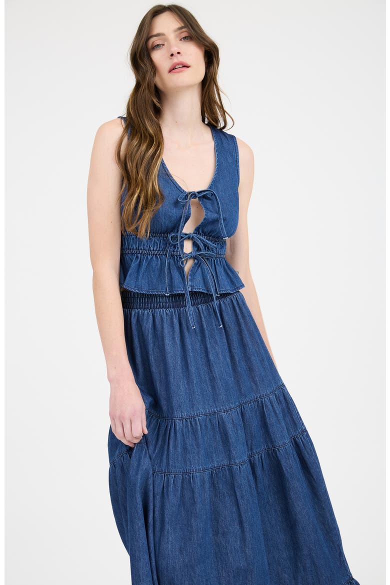Denim Tank Top, Alternate, color, DENIM