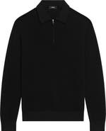 Theory Cyr Quarter Zip Cashmere Sweater