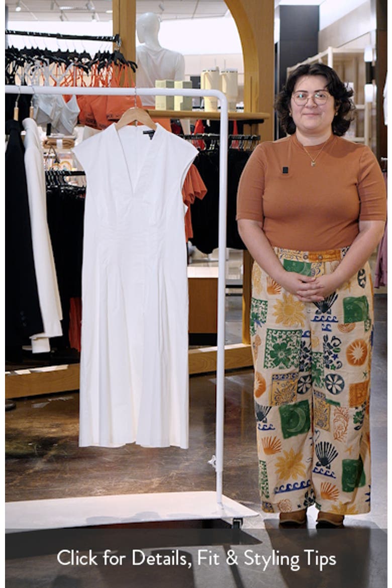 Stretch Cotton Fit & Flare Dress video