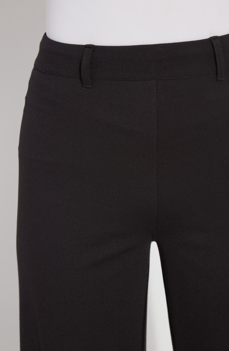 Lysse 'Lyssentials Erin High Waist Ankle Wide Leg Ponte Pants, Alternate, color, Black