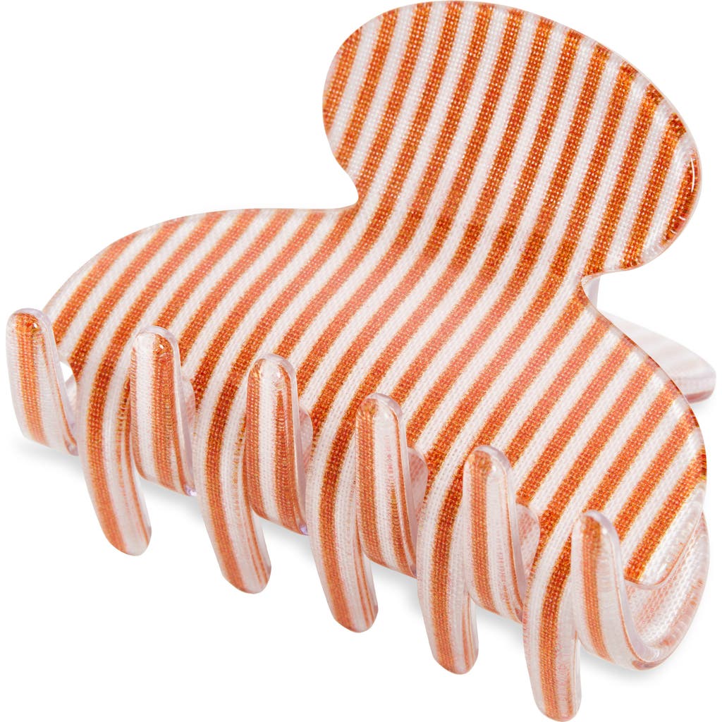 France Luxe Small Couture Jaw Clip In Orange