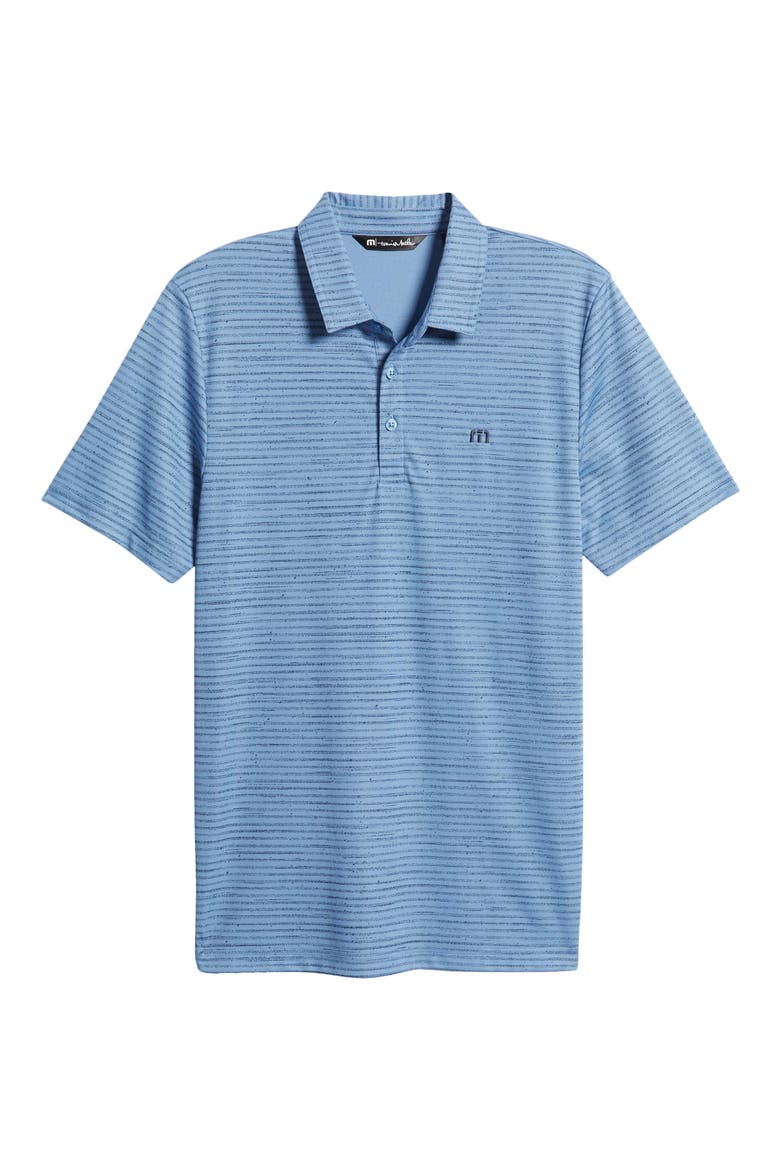 Fraser Island Stripe Cotton Blend Golf Polo, Alternate, color, RIVIERA