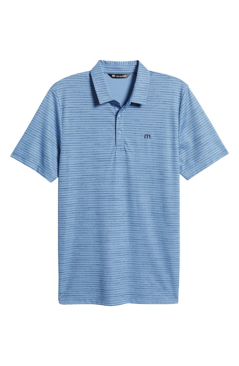 TravisMathew Fraser Island Stripe Cotton Blend Golf Polo, Alternate, color,