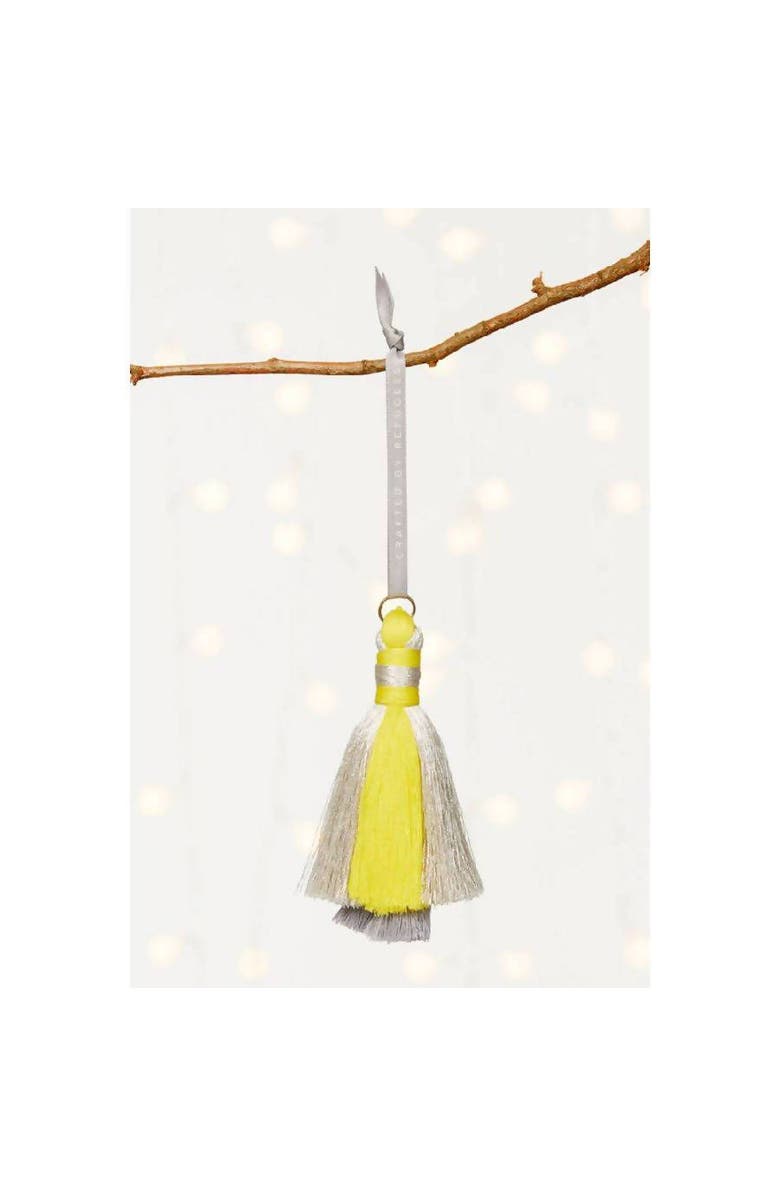 Made51 Dancing Tassel Ornament, Alternate, color, Yellow