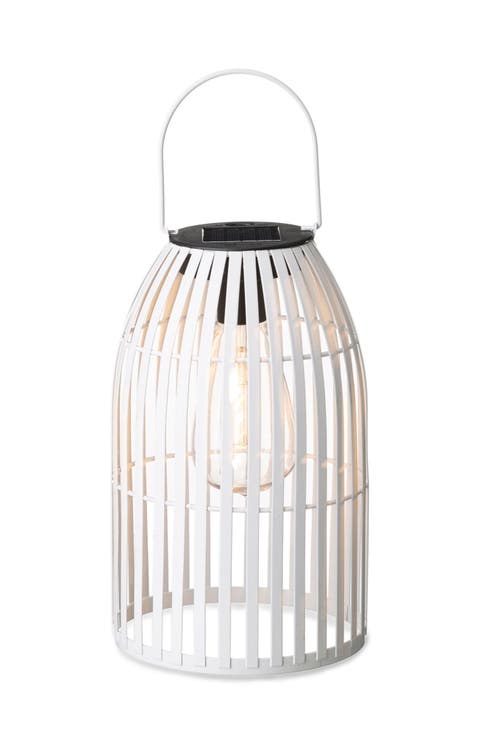 Metal Woven Solar Powered Outdoor Hanging Lantern