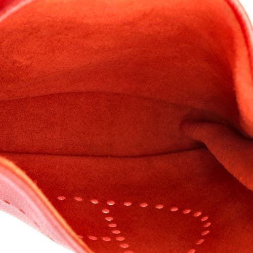Pre-owned Hermes Hermes Evelyne Bag Gen Iii Clemence Pm In Red