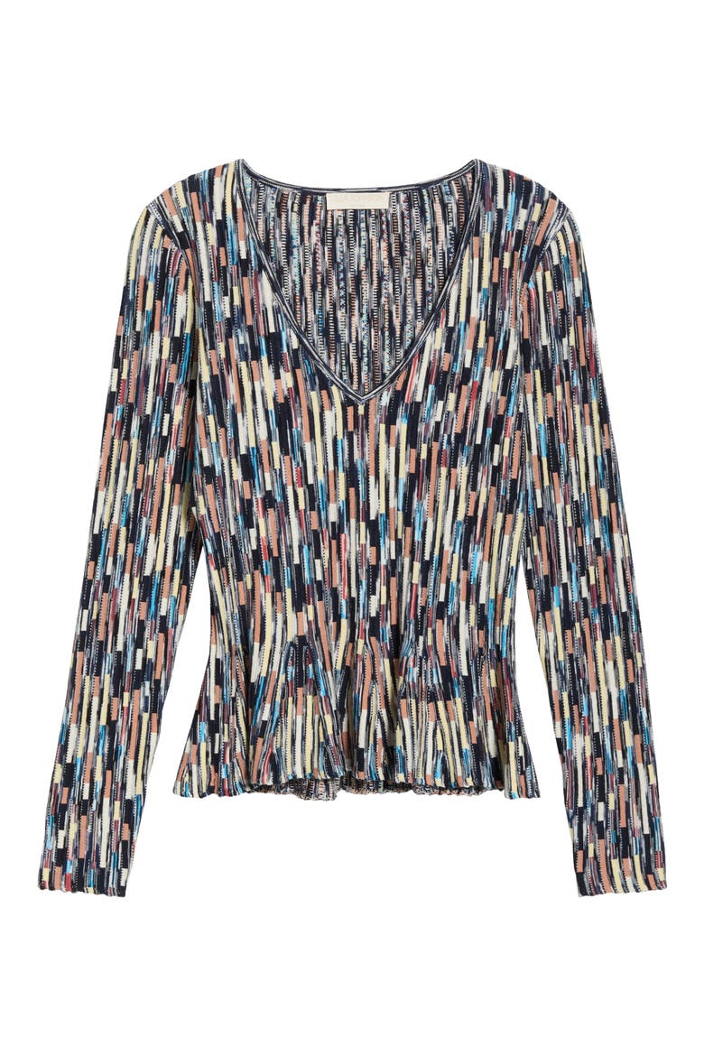 Rosalia Space Dye Cotton Knit Top, Alternate, color, OASIS