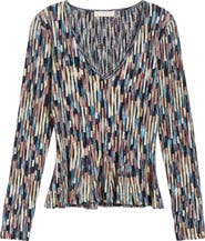 Ulla Johnson Rosalia Space Dye Cotton Knit Top