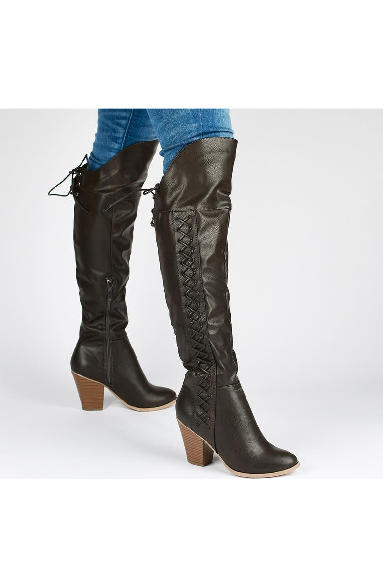 JOURNEE Spritzs Over-the-Knee Lace-Up Boot, Alternate, color,