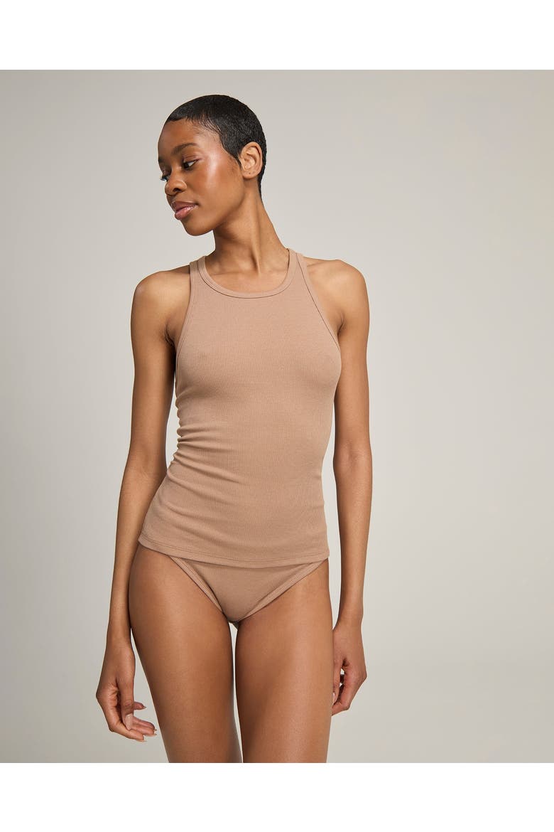 The Organic Cotton Classic Tank, Alternate, color, Mocha