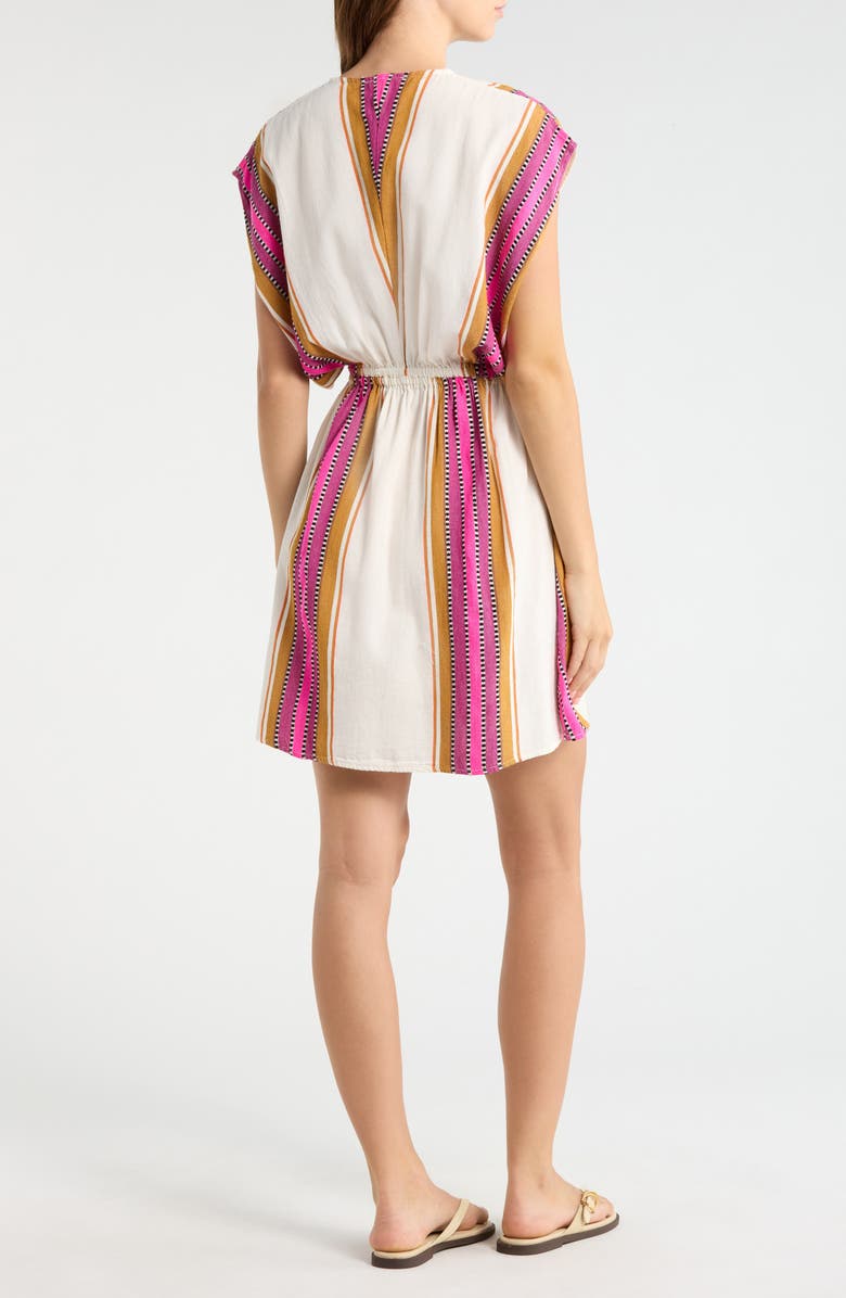 Elan V-Neck Cover-Up Dress, Alternate, color, Natural Pink