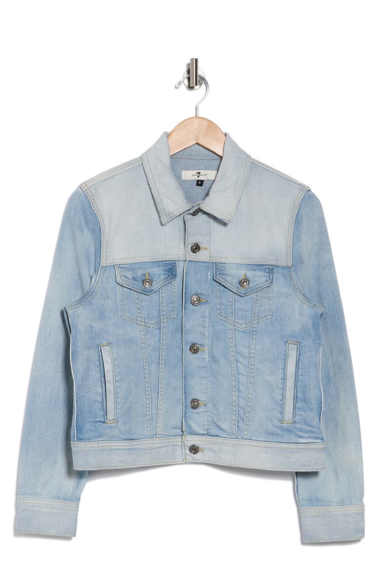 7 For All Mankind Classic Trucker, Alternate, color,