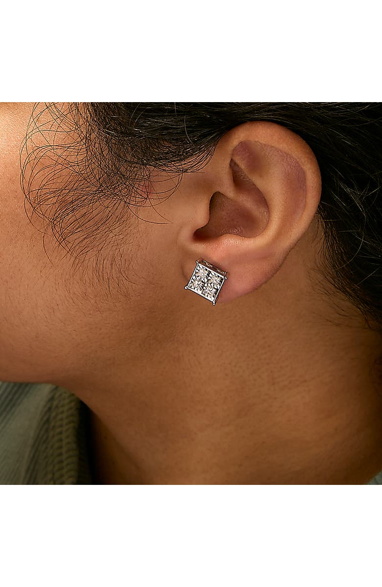 Haus of Brilliance 10K White Gold 3/4 Cttw Diamond Stud Earrings, Alternate, color, White