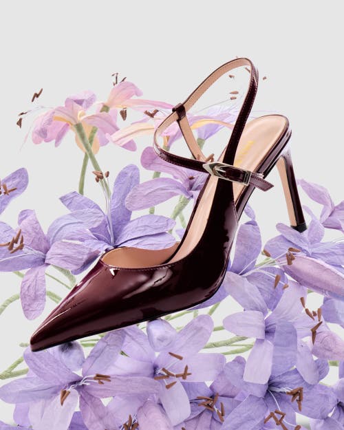 Mi/mai Emy Slingback Stiletto In Burgundy