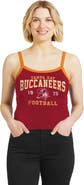 WEAR by Erin Andrews Women's WEAR by Erin Andrews Red Tampa Bay Buccaneers Colorblock Tank Top