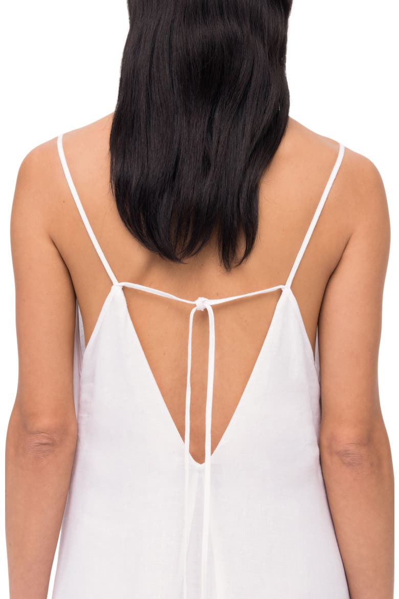 SEAMED SLIP DRESS, Alternate, color, WHITE