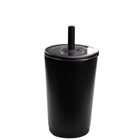 Everyday Tumbler - Ceramic-Lined Insulated Tumbler with Straw and Soft-Touch Lid, Cup Holder Friendly