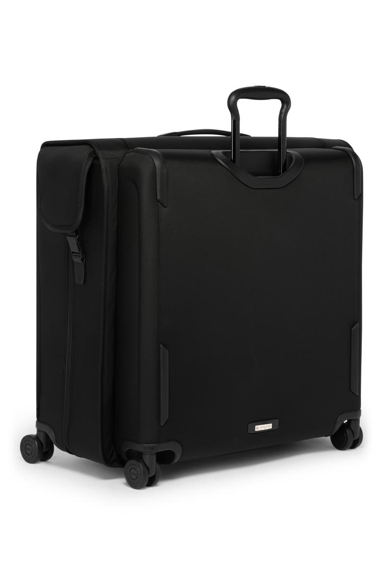 Alpha Large Checked Garment Bag, Alternate, color, BLACK
