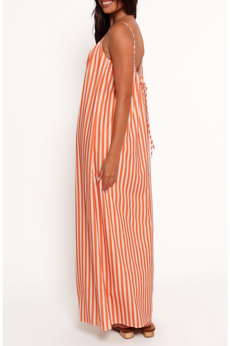 Lumina Stripe Maxi Dress, Alternate, color, ORANGE PINK STRIPE