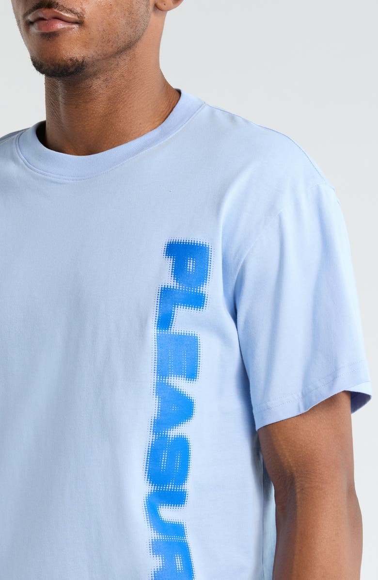 PLEASURES Buzzed Graphic T-Shirt, Alternate, color, Sky